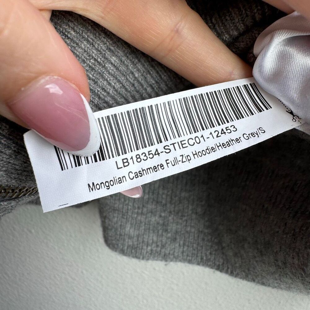 Quince 100% Mongolian Cashmere Full Zip Up Hoodie Sweatshirt Sweater Small - Picture 6 of 7